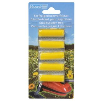 Kleenair Verfrisser Lemon - Citroen t.b.v. Stofzuiger - 5 stuks