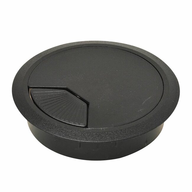 Tack Kabeldoorvoer - Kunststof - Onopvallend Zwart - Ø 95 mm