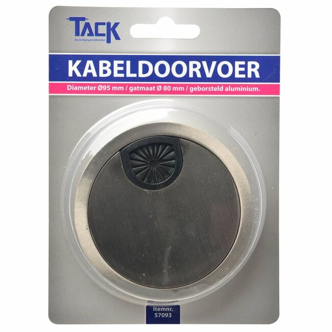 Tack Kabeldoorvoer - Geborsteld Aluminium - Ø 95 mm - Onopvallend Design