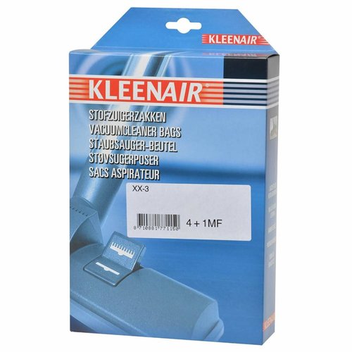 Kleenair Stofzuigerzakken - XX3 AFK/Tristar - 4 stuks + 1 Filter Kleenair Stofzuigerzakken - XX3 AFK/Tristar - 4 stuks + 1 Filter