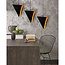 TooLight Moderne hanglamp - driehoekig design - 3 lichtpunten - zwart - 23 x 17,5 cm