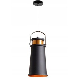 TooLight Asti Hanglamp - E27 - Ø 20 cm - Zwart/Goud