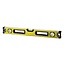 MVC Tools Aluminium waterpas - 3 libellen - magnetisch - 60 cm - geel