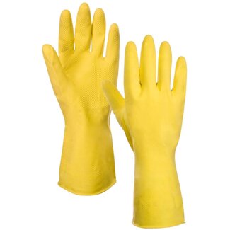 Talen Tools Huishoudhandschoenen - Medium - Geel - Latexvrij Nitril Talen Tools Huishoudhandschoenen - Medium - Geel - Latexvrij Nitril