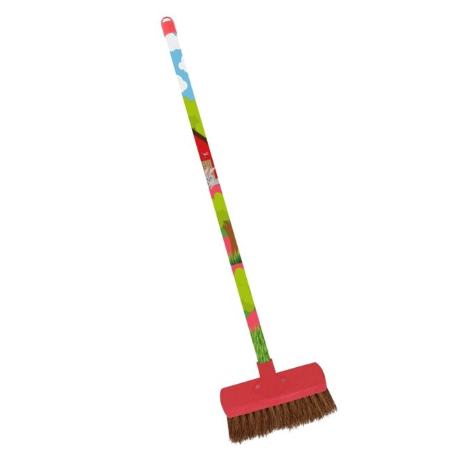 Talen Tools Mini-Kinderbezem - Konijn - Roze