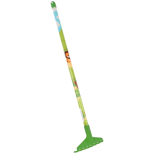 Talen Tools Mini Tuinhark - Kinderhark Leeuw - Groen - 78 x 16 x 6 cm