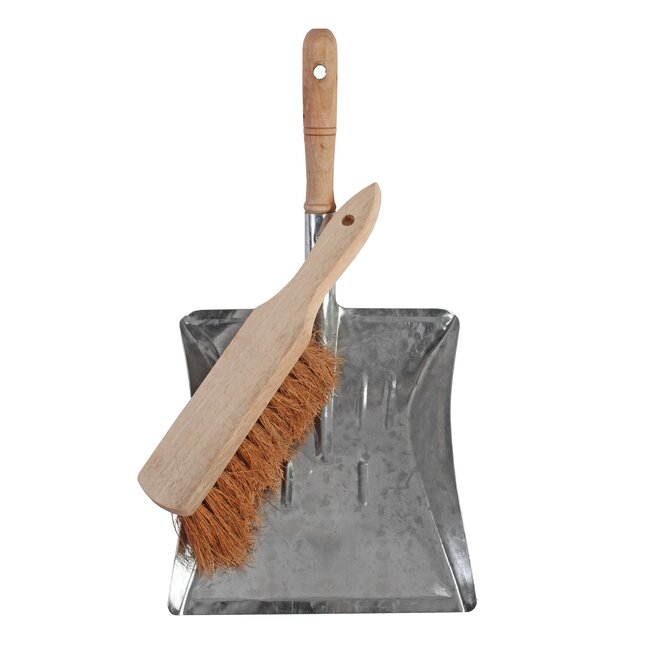 Talen Tools Stoffer & Blik 'Country' - Hout/Staal, 41 x 22 x 12 cm