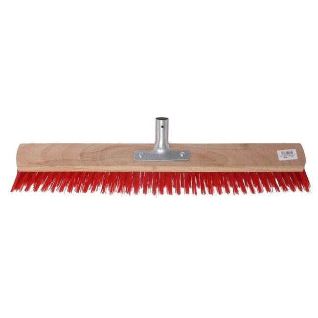 Talen Tools Straatbezem 60 cm Rood - Perfect voor Buiten, Exclusief Steel