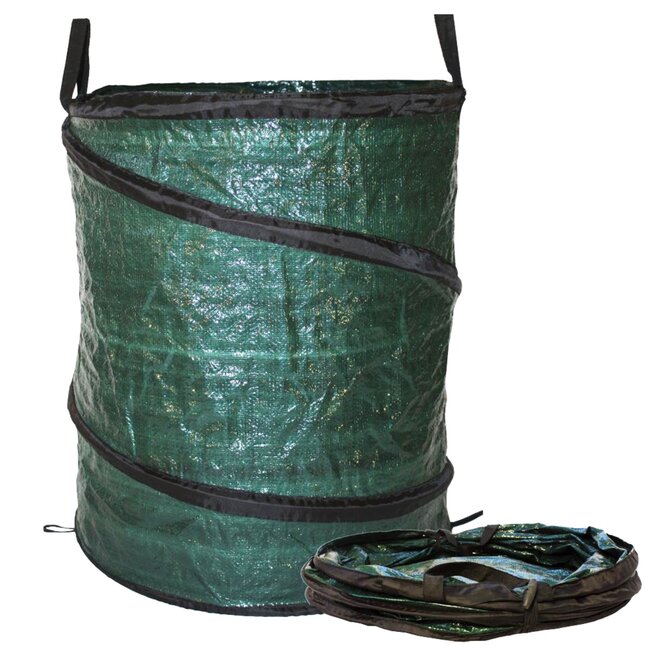 Talen Tools Tuinafvalzak met Veer - 180 Liter. - Groen - 63 x 63 x 2 cm