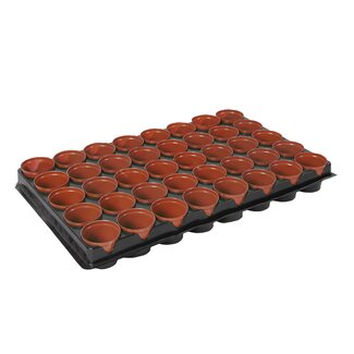 Talen Tools Zaai/Stekpotje Ø 7 cm - 40 Stuks voor Tuinliefhebbers Talen Tools Zaai/Stekpotje Ø 7 cm - 40 Stuks voor Tuinliefhebbers
