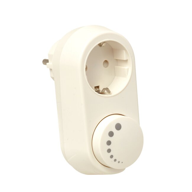 Kopp Stekkerdimmer - Traploos Dimbaar - 3-100W - Wit - Voor LED Lampen