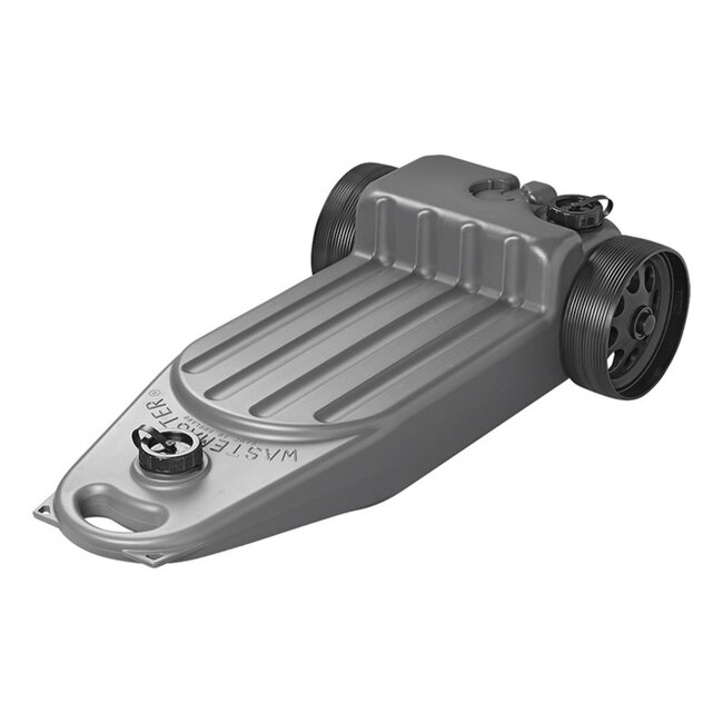 Aquaroll Vuilwatertank - 38 liter - Grijs - Unieke vorm - Inclusief spanbanden - Gemakkelijk te reinigen