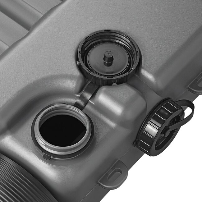 Aquaroll Vuilwatertank - 38 liter - Grijs - Unieke vorm - Inclusief spanbanden - Gemakkelijk te reinigen