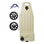 Aquaroll Wastemaster vuilwatertank - 38 liter - met wieltjes - beige - inclusief spanbanden