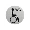 Seilflechter Deurbordje - Aluminium - " Pictogram Gehandicapten Toilet " - Ø 75 mm Seilflechter Deurbordje - Aluminium - " Pictogram Gehandicapten Toilet " - Ø 75 mm