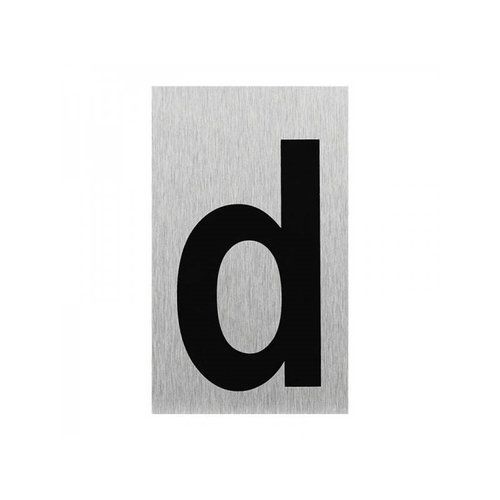 Seilflechter Deurbordje - Aluminium - Letter "D" - 100 x 60 mm Seilflechter Deurbordje - Aluminium - Letter "D" - 100 x 60 mm