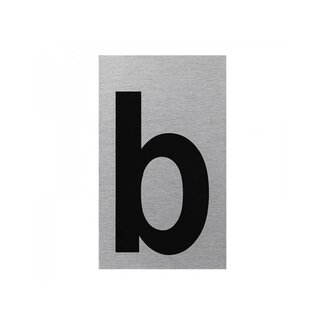 Seilflechter Aluminium deurbordje - letter "B" - 100 x 60 mm - strak en uniek design