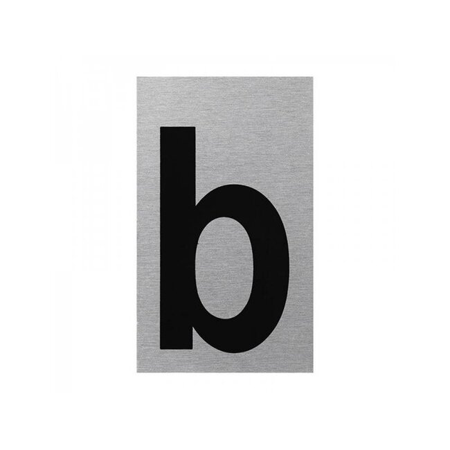 Seilflechter Deurbordje - Aluminium - Letter "B" - 100 x 60 mm