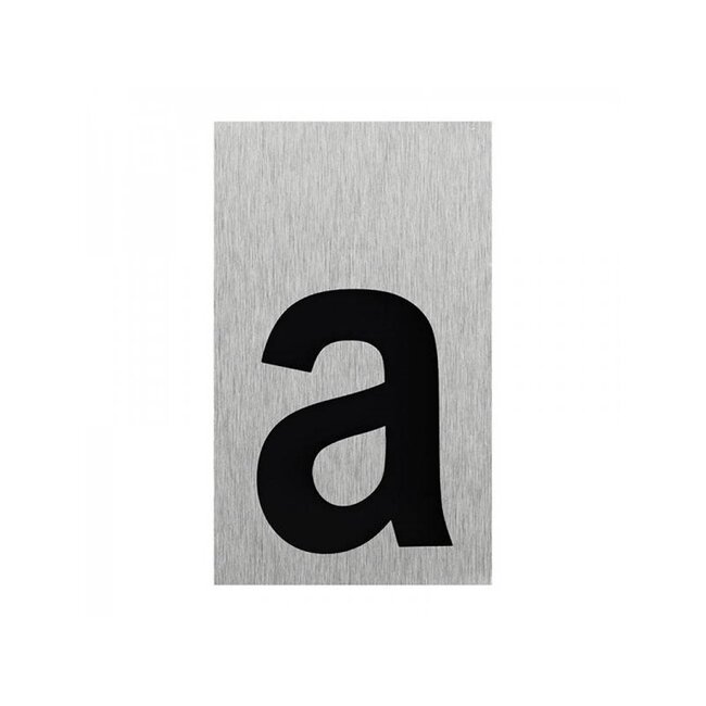 Seilflechter Deurbordje - Aluminium - Letter "A" - 100 x 60 mm - Strakke Look