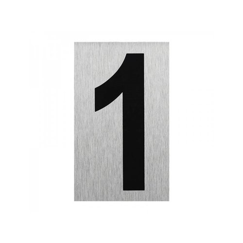 Seilflechter Deurbordje - Aluminium - Nummer "1" - 100 x 60 mm Seilflechter Deurbordje - Aluminium - Nummer "1" - 100 x 60 mm