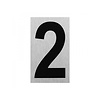 Seilflechter Deurbordje - Aluminium - Nummer "2" - 100 x 60 mm Seilflechter Deurbordje - Aluminium - Nummer "2" - 100 x 60 mm