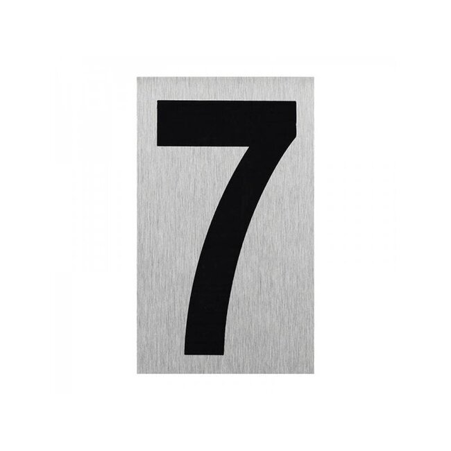 Seilflechter Aluminium deurbordje - Nummer "7" - 100 x 60 mm - Strakke look