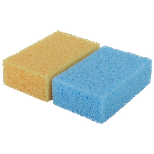 Talen Tools Huishoudsponzen 2 stuks - Oranje/Blauw