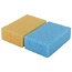 Talen Tools Huishoud Sponzen - Oranje/Blauw - 18 x 15 x 4 cm - 2 stuks