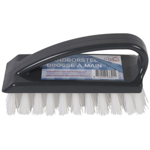 Talen Tools Schrob/Hand Borstel - Kunststof - Zwart - 14 x 5 x 7 cm Talen Tools Schrob/Hand Borstel - Kunststof - Zwart - 14 x 5 x 7 cm