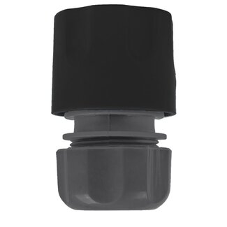 Talen Tools Slangkoppeling voor Tuinslang - 1/2" Grijs/Zwart