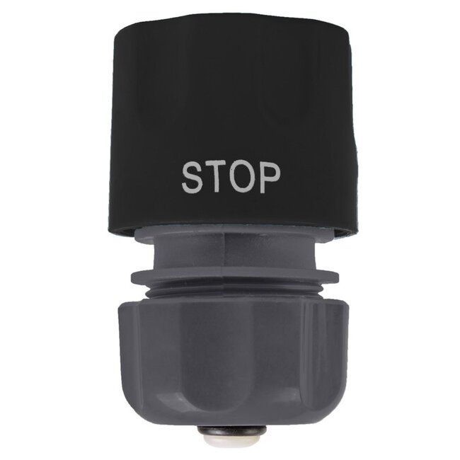 Talen Tools Slangkoppeling met Waterstop - 1/2" Tuinslang