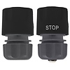 Talen Tools Slangkoppeling met Waterstop Set - Tuinslang - 1/2" - 2 delig Talen Tools Slangkoppeling met Waterstop Set - Tuinslang - 1/2" - 2 delig