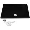 REA Savoy Black Douchebak Rechthoek 80 x 100 x 6 cm - Glans Zwart REA Savoy Black Douchebak Rechthoek 80 x 100 x 6 cm - Glans Zwart