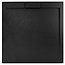 REA Grand Black Douchebak Vierkant 90 x 90 x 3.5 cm - Mat Zwart