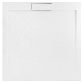 REA Grand White Douchebak Rechthoek 90 x 90 x 3.5 cm - Mat Wit