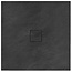 REA Black Stone Douchebak Vierkant 90 x 90 x 3.5 cm - Zwart