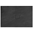 REA Black Stone Douchebak Rechthoek 80 x 100 x 3.5 cm - Zwart