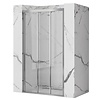 REA Alex Douchedeur met Schuifdeur - 90 x 190 cm - 4 mm - Chroom REA Alex Douchedeur met Schuifdeur - 90 x 190 cm - 4 mm - Chroom
