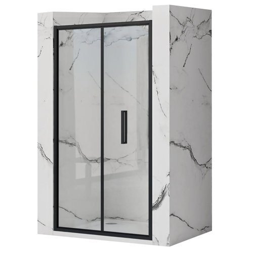 REA Rapid Fold Opvouwbare Douchedeur 80 x 195 cm - 6 mm Mat Zwart REA Rapid Fold Opvouwbare Douchedeur 80 x 195 cm - 6 mm Mat Zwart