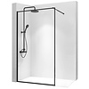 REA Bler Douchewand met Profiel 89 - 91 x 195 cm - 8 mm Mat Zwart REA Bler Douchewand met Profiel 89 - 91 x 195 cm - 8 mm Mat Zwart