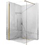 REA Aero Gold Douchewand met Profiel - 78.5 - 80 x 195 cm - 8 mm - Glans Goud