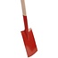 Talen Tools Rode Spade met Hals en T-Greep - 113 cm Steel voor Comfortabel Tuinieren