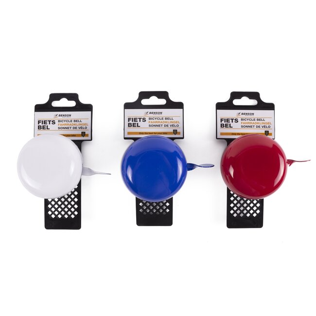 Benson Grote fietsbel - Ding-Dong geluid - Ø 80 mm - Blauw