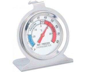 Aanklager Dinkarville Drank Alpina Thermometer - Koelkast/Vriezer - Ø 6,5cm - 30 tot + 30 graden -  Zilver kopen? - 2Cheap