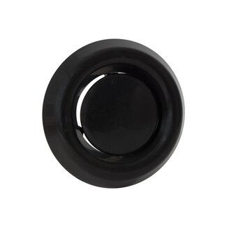 Nedco Afzuigventiel - Rond - 4 Standen - Ø 100 t/m 125 mm - Zwart