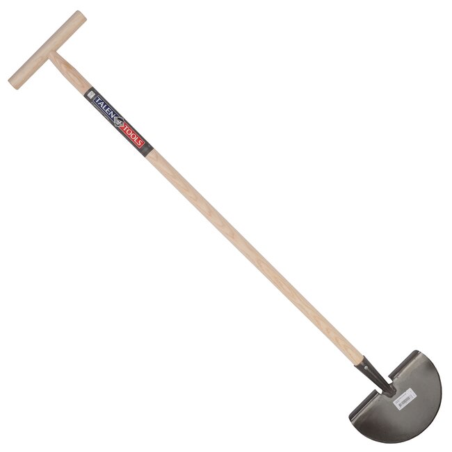 Talen Tools Graskantsteker - Strakke Gazonranden met Verzinkt Staal en Essenhouten Steel