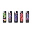 Prof Neon club aanstekers - regelbare vlam - 50 stuks - 8 x 2.4 x 1.2 cm