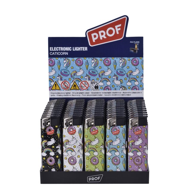 Prof Wegwerpaanstekers - Caticorn Design - Regelbare Vlam - 50 stuks