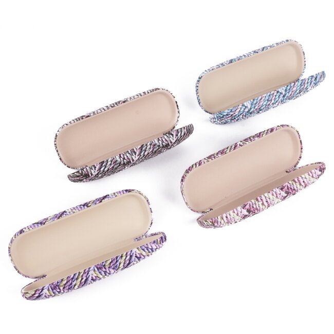 Benson Stijlvolle brillenkoker - touw design - kleurenmix - per stuk