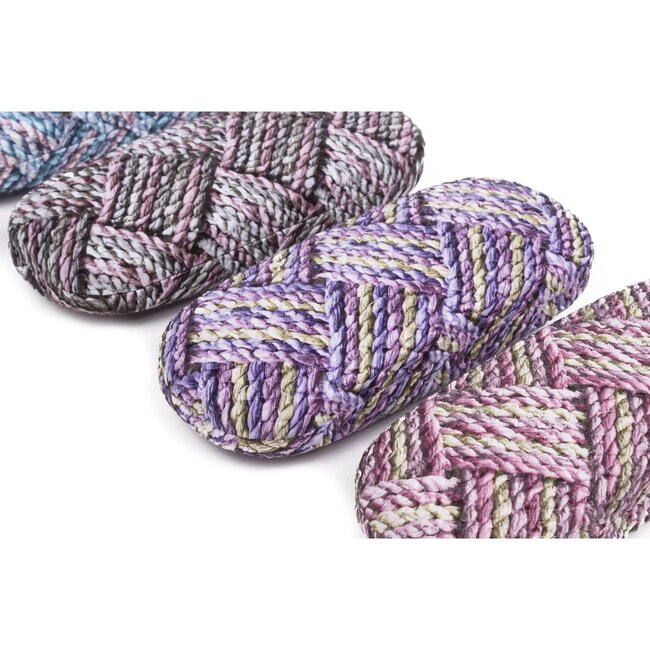 Benson Stijlvolle brillenkoker - touw design - kleurenmix - per stuk